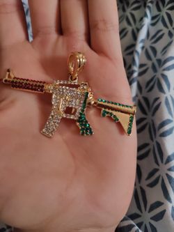 Mexico Colors Gun Pendant