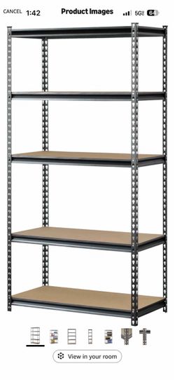 Brand New 5-Tier Heavy-Duty Metal Storage Shelf