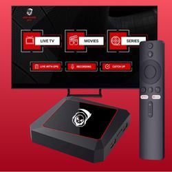 Grim Reaper IPTV Box 4K with Google Voice Remote - The Cable Killer