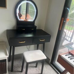 Vanity With LED mirror