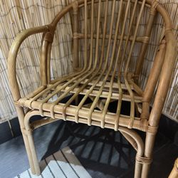 Boho Rattan Accent Chair
