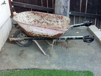 Milwaukee 6 Cubic FT Metal Wheelbarrow $35