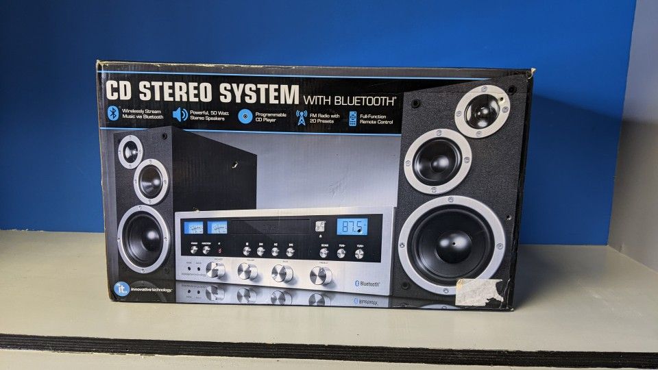 Innovative Technology Cd Stereo System With Bluetooth for Sale in