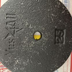 Four 25 Lb. Standard Weight Plates 100 Lbs.