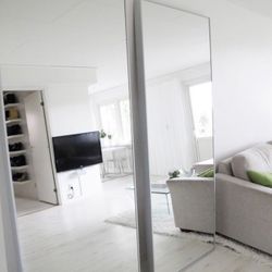 Ikea Hovet Mirror With Silver Frame