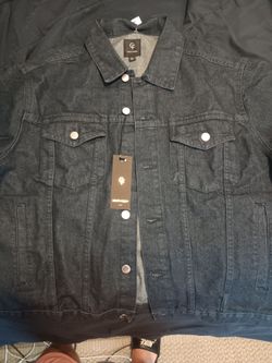 100% Cotton Jean Jacket Dark Blue NWT