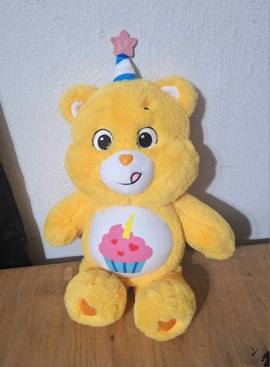Like New!! Care Bears Birthday Bear Lights Up and Sings 2021 Plush 13" Stuffed Animal 
