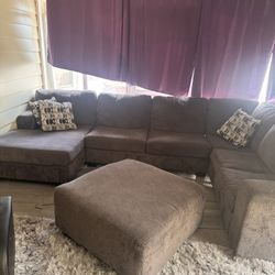 Gray sectional Couch 