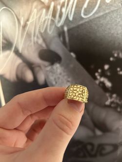 10k gold nugget ring