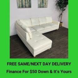 Leather Sectional Couch Sofa | Free Delivery!