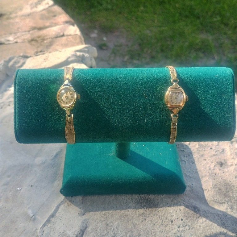 10k Rolled Gold Ladies Vintage Watches Benrus and Sovereign Watch ( Both for a 80 Dollars)