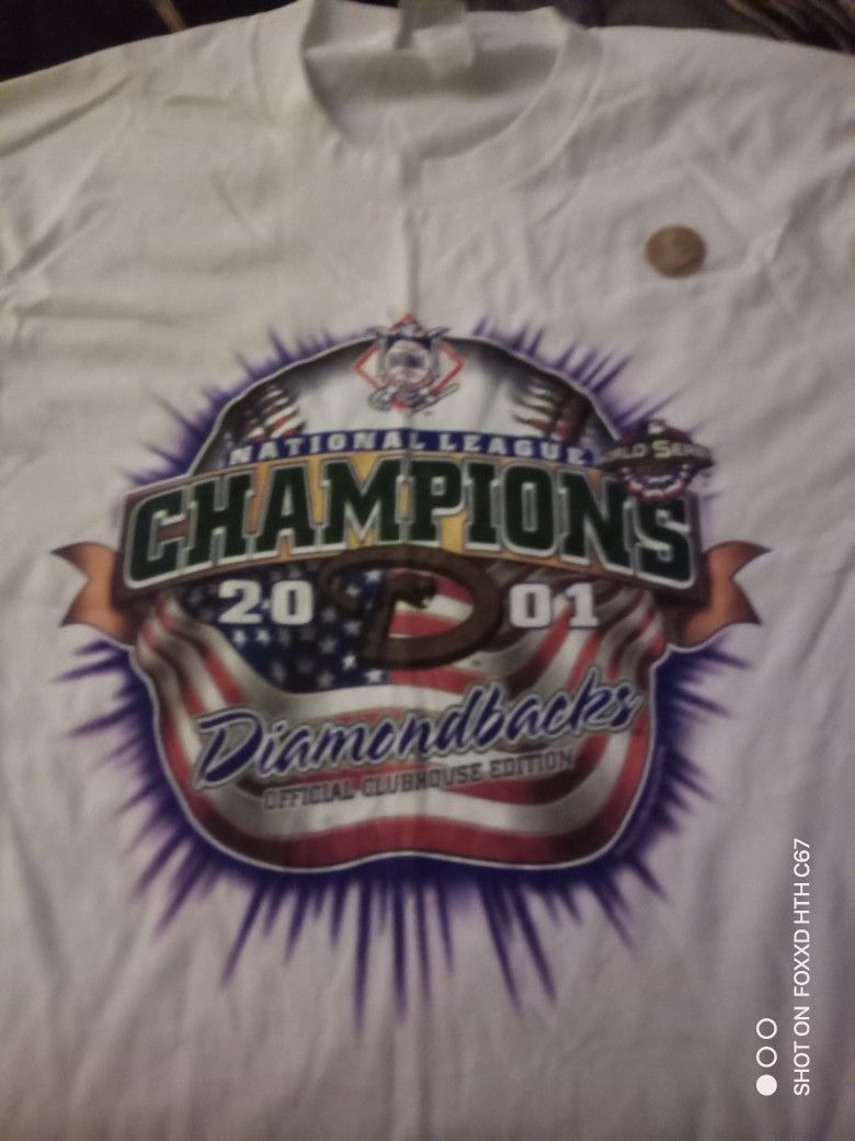Vtg Diamondbacks World Series Champs Shirt Large