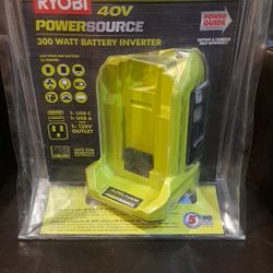 New Ryobi 40v PowerSource Inverter