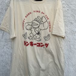 New Short Sleeve Donkey Kong T-Shirt Size XL