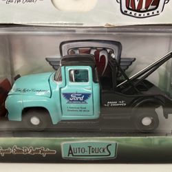 New & Sealed M2 Machines 1:64 1956 Ford F-100 Tow Truck R52 Limited Production 6,888. Die Cast
