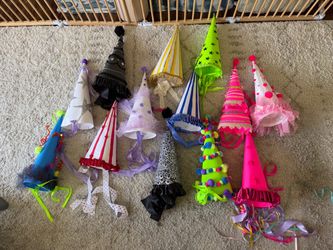 Decorative Party Hats Set of 12