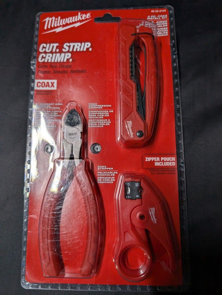 Milwaukee 4pc Coax Install Kit