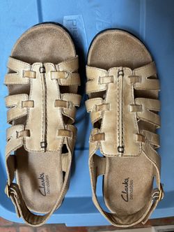 Clarks Bendables Collection Leather Sandals Lexi Marigold -