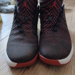 Red Black And White Jordans Clean
