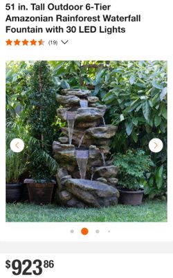 Cascading Garden Water Fountain 