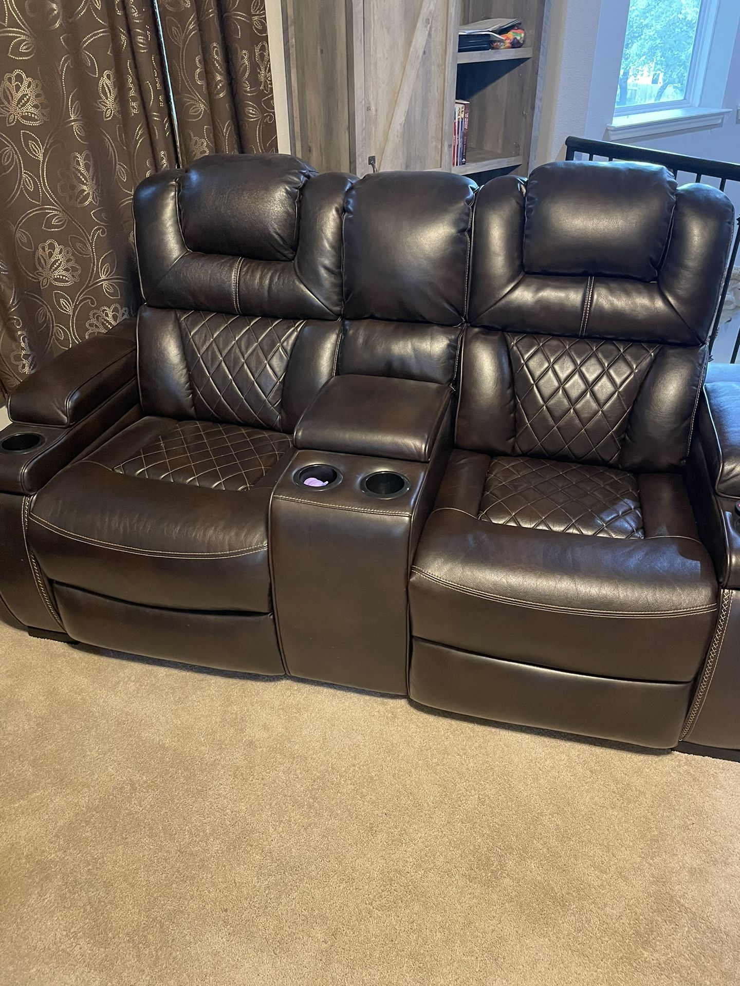 Dual Sofa Recliners, Leather