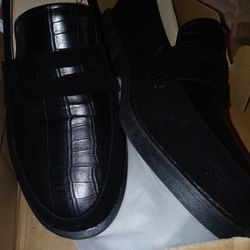 Brand new black ladies loafers sz 8