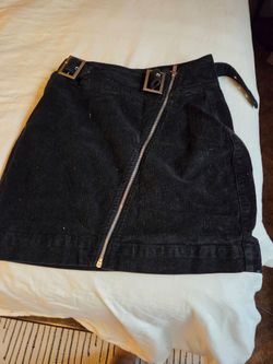Urban outfitters Black Corduroy Mini Skirt
