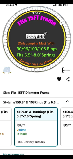 15ft trampoline mat replacement
