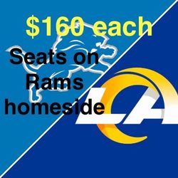Rams vs Lions - 2 Tickets on home side