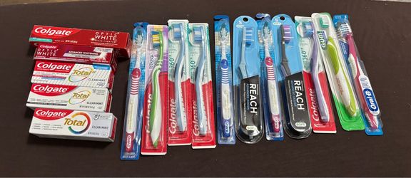 11 new Toothbrushes and 5 Colgate Toothpastes