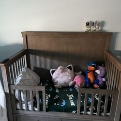 RH Baby & Child Jameson Storage Conversion Crib + Toddler Bed Kit – Antiqued Grey Oak