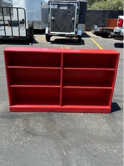 5ft Long Real Wood Book/ Storage Shelf-$25