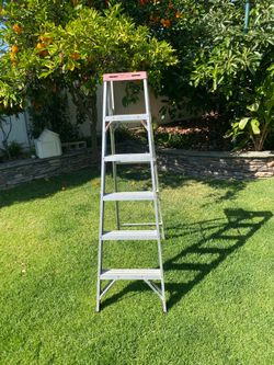 Gd. Cond. Werner 6ft Aluminum Step Ladder