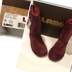 Lamo Footwear Classic Collection 9” boot burgundy