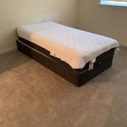 Twin Bed Mattress With Spring Box + Cover Sheet 