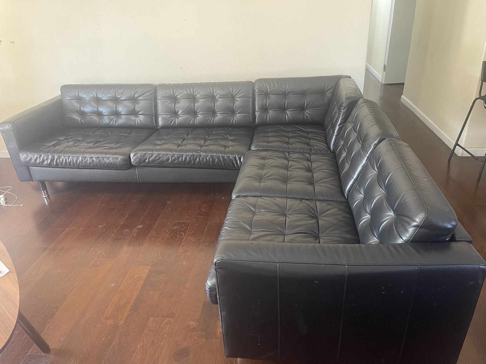 IKEA Leather Sofa