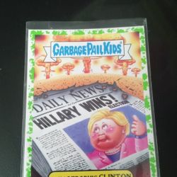 GPK Catastrophic Clinton 2b SP Card RARE With Green Border