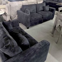 🛋️ NEW!! Corduroy Sofa & Love seat STILL IN BOX 📦 