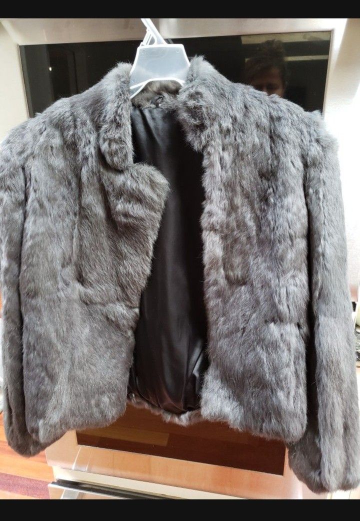 Woman's Faux Fur Jacket Size M
