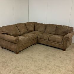 Brown Ashley Furniture Sectional Couch Sofa *Free Delivery*