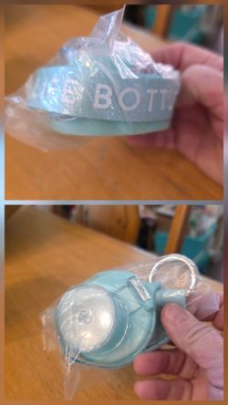 FREE - NEW Aqua Colored Life Bottle Lid with Ring and Strap