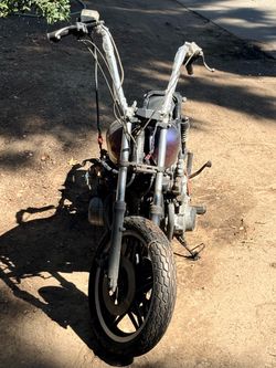 Custom Chopper Motorcycle Project Bike