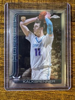 Ryan Kalkbrenner Topps Chrome 2025 Charlotte Hornets Rookie Base Set #284