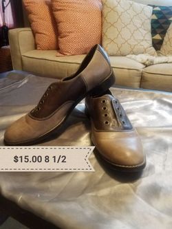 Leather Oxford flats