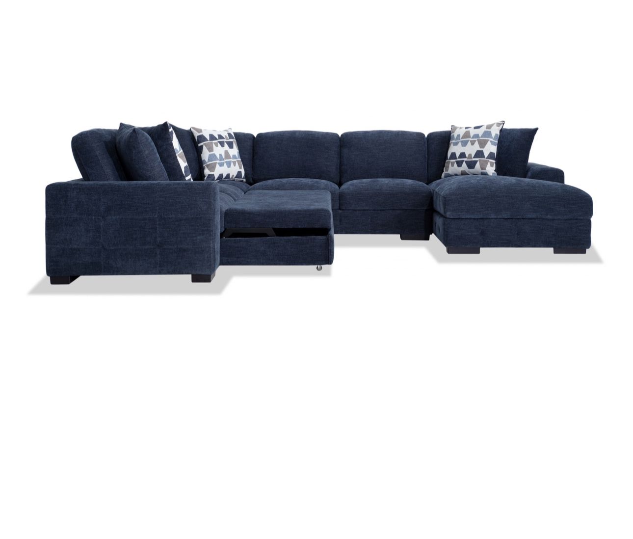2 Piece Navy Blue Couch -