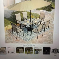 Brand NEW Patio set w/Umbrell - UNOPENED 