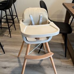 wooden high chair