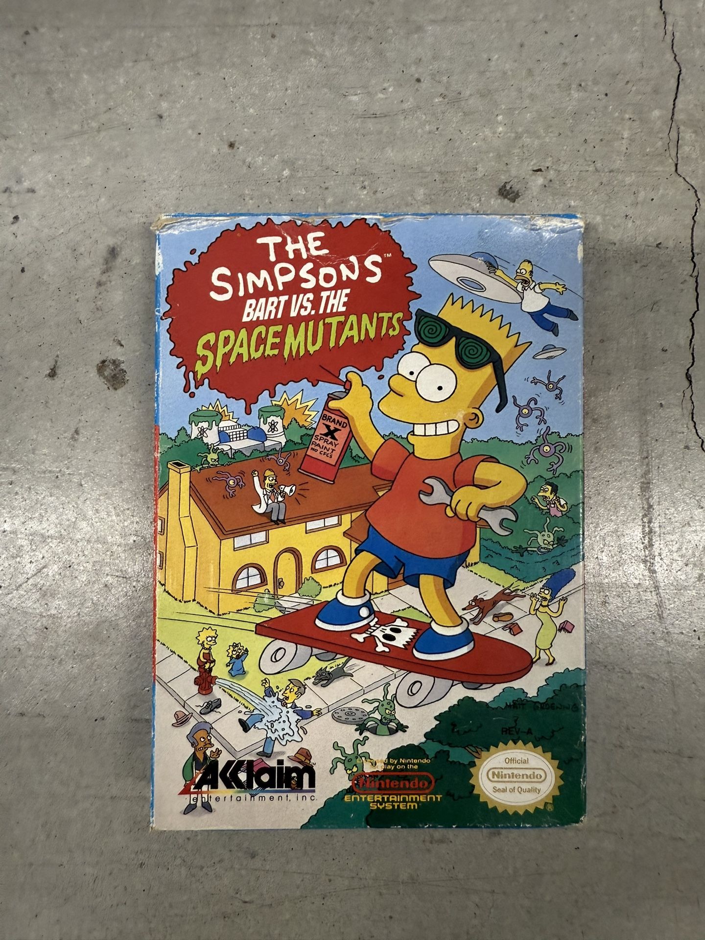 Bart Simpson Video Game Original Nintendo