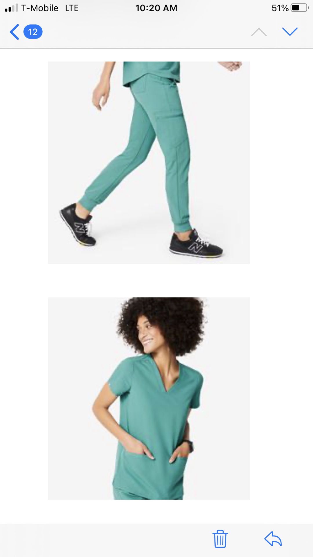 figs scrubs marine casma top M and zamora joggers tall M for Sale in  Anaheim, CA - OfferUp