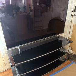 60’ Samsung smart TV with the Stand